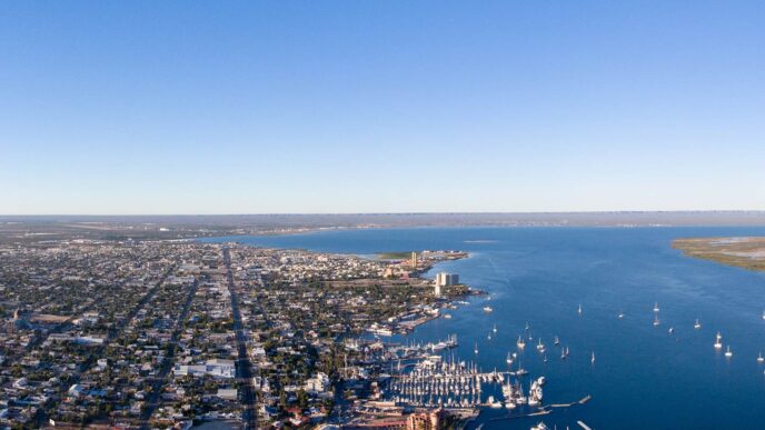 city/destination
Vista aérea de La Paz, Baja California Sur, sede de Inmobiliare Summits. Impulso inmobiliario y nearshoring en México.