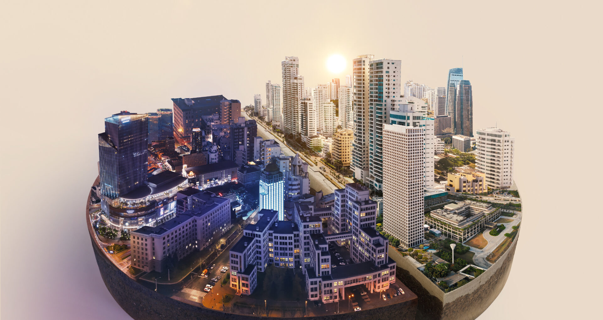 Venue/architecture.
Imagen de la ciudad en 3D, posible sede de Inmobiliare Summits, evento de real estate en LATAM, México. Arquitectura urbana moderna.