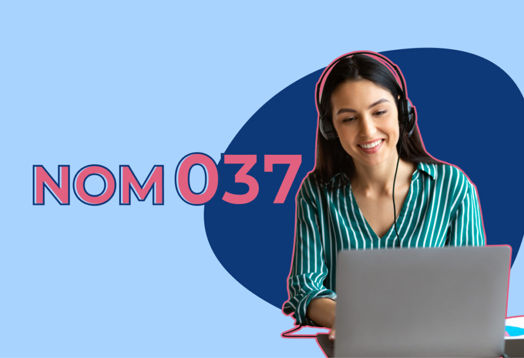 speakers/headshot

Mujer sonriente usa laptop y audífonos. Fondo con texto NOM037. Inmobiliare Summits, conferencia LATAM, speaker.