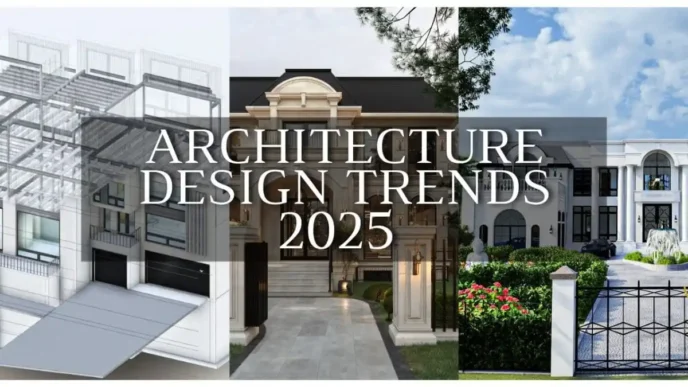 Diseños arquitectónicos 2025: Tendencias en nuevas tecnologías para arquitectura con casas modernas y elegantes en estilos diversos.