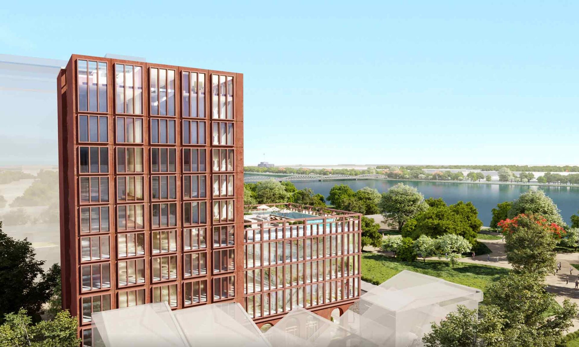 Venue/architecture.

Diseño arquitectónico del venue para Inmobiliare Summits. Edificio moderno con vista al lago. Conferencias de real estate en México y LATAM.