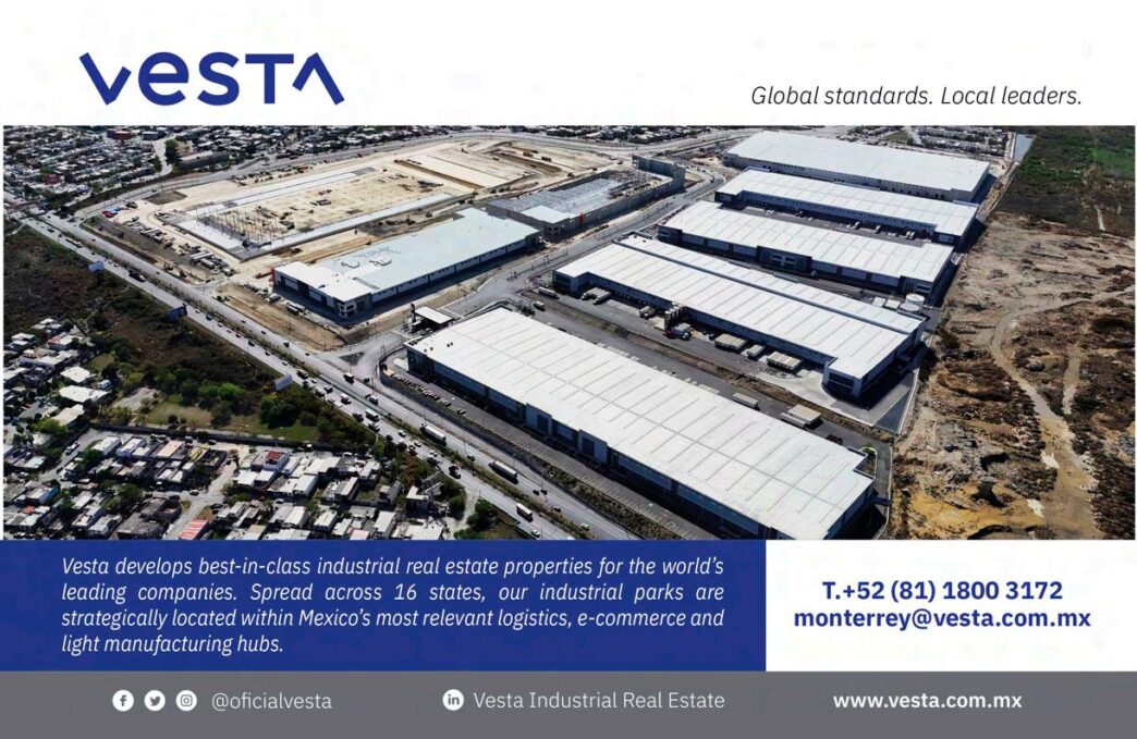 venue/architecture
VISTA, patrocinador Inmobiliare Summits, presenta su parque industrial en México. Espacios de real estate para logística y manufactura en la ciudad.