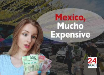 Viajar en México: mujer con billetes mexicanos muestra sorpresa ante los precios altos. Destino costoso para turistas. ¿Por qué viajar 'caro' aquí?
