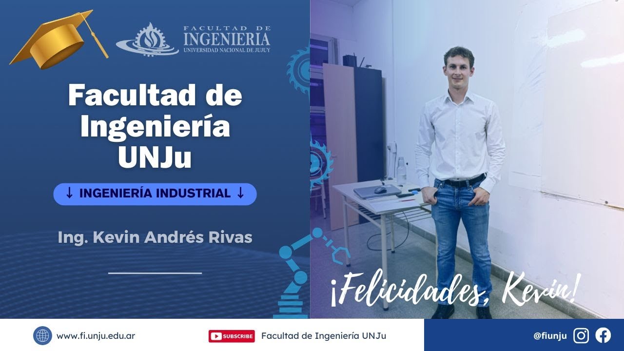 speakers/headshot

Ing. Kevin Andrés Rivas, graduado de Ingeniería Industrial UNJu. Felicitaciones por su logro académico.