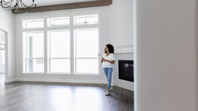 Venue/architecture.

Mujer revisa planos en Industralia, un inmueble moderno. Nearshoring impulsa la construcción en México. Inmobiliare Summits destaca el sector real estate.