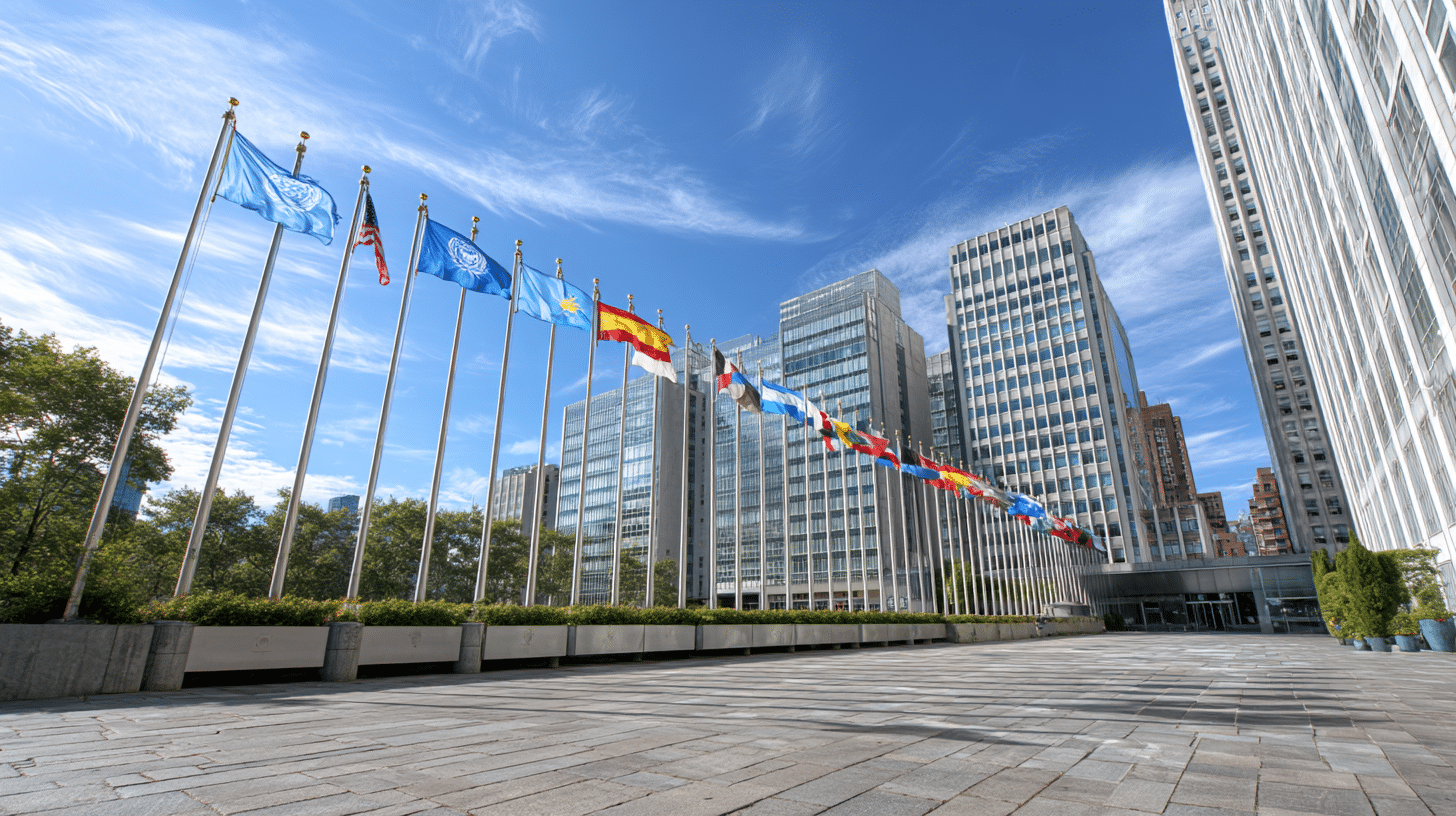 venue/architecture

Edificios y banderas de países en la ciudad sede del Inmobiliare Summits, un evento clave de real estate en LATAM.