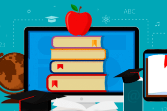 Educational.

Ilustración digital con libros, manzana y birretes. Representación gráfica del aprendizaje y la educación.