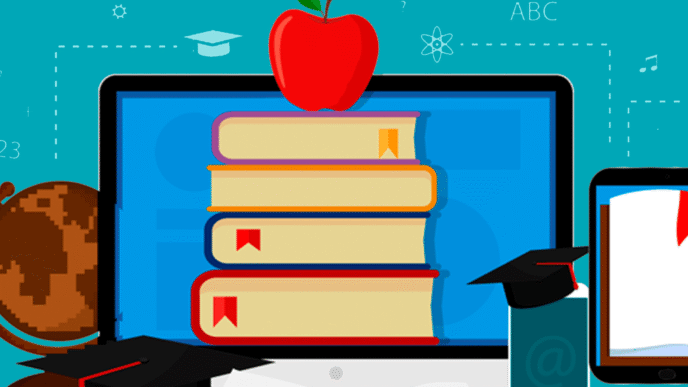 Educational.

Ilustración digital con libros, manzana y birretes. Representación gráfica del aprendizaje y la educación.