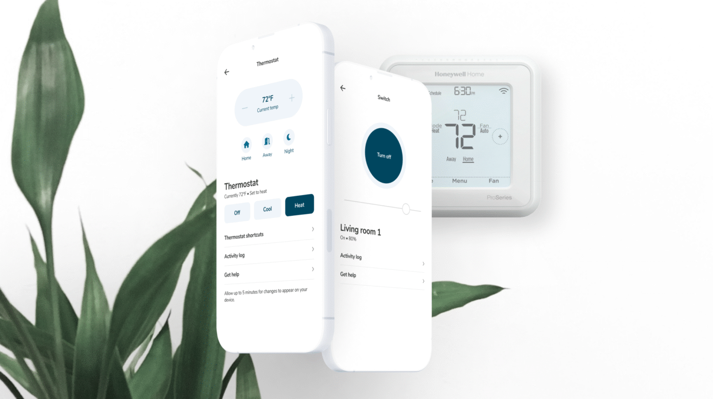Innovación Proptech: Apps controlan termostato inteligente Honeywell, ajustando temperatura ambiente para eficiencia y confort. Control total!