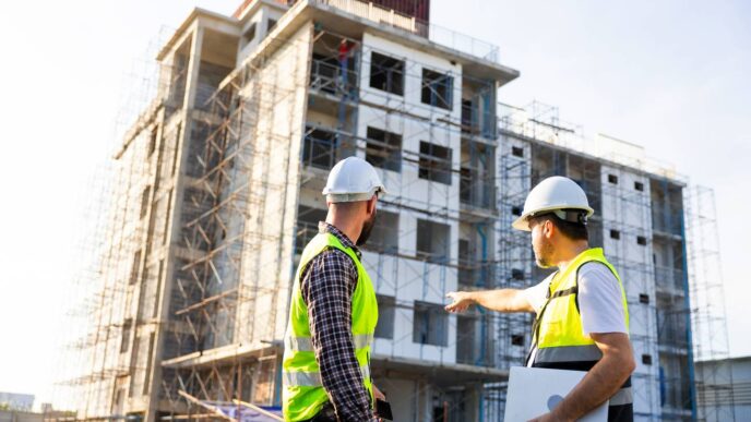Venue/architecture.

Supervisores inspeccionan obra de rascacielos en Acapulco, México. El proyecto inmobiliario destaca en Inmobiliare Summits LATAM.