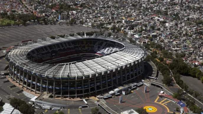 Venue/architecture.

Vista aérea del Estadio Azteca en Ciudad de México, sede de Inmobiliare Summits. Arquitectura clave para el real estate en LATAM.
