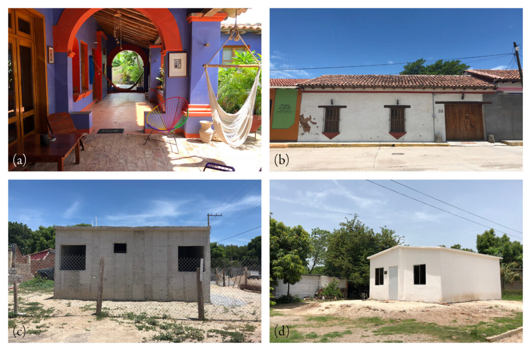 Venue/Architecture.

Cuatro imágenes muestran diferentes tipos de viviendas en México. Desde casas coloridas hasta construcciones básicas, reflejando el rezago habitacional. #InmobiliareSummits #RealEstate #México