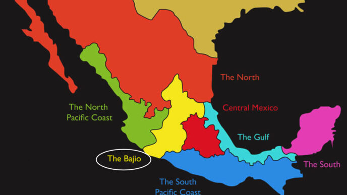 city/destination
Mapa de México mostrando las regiones. El Bajío resaltado. Inmobiliare Summits explora el mercado de bienes raíces en México y LATAM.