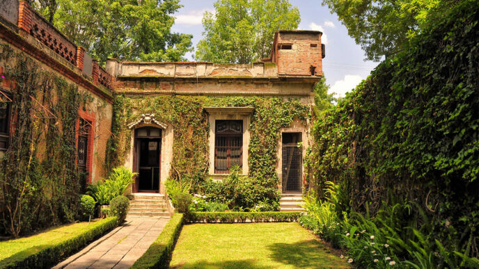 venue/architecture
Fachada histórica en CDMX, posible sede de Inmobiliare Summits. Arquitectura colonial con vegetación. Real estate, México, LATAM.