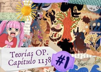 Arte digital con collage de personajes de anime, texto Teorías OP. Capítulo 1138 #1. Diseño creativo para evento Inmobiliare Summits en LATAM.