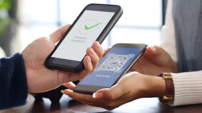 networking/expo
Pago móvil con código QR. Transacción digital exitosa en Inmobiliare Summits. Tecnología financiera en conferencias LATAM.