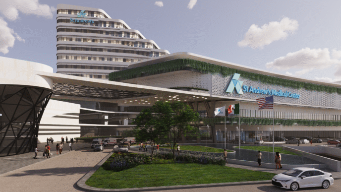 Venue/Architecture
Nuevo centro médico St. Andrews en Querétaro, México. Diseño arquitectónico moderno. Inmobiliare Summits destaca proyectos de real estate en LATAM.