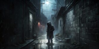 venue/architecture

Calle oscura y lluviosa en México, con una figura encapuchada. Arquitectura urbana sombría. Parque Bicentenario.