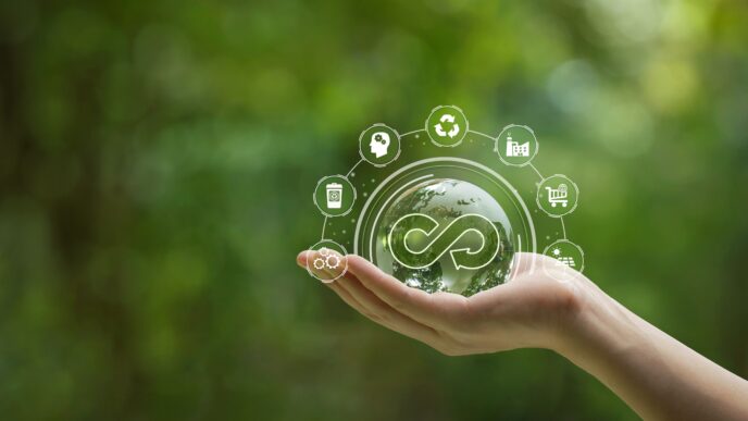 Sponsors/branding

Mano sostiene globo terráqueo con símbolos de sostenibilidad. Iniciativas eco-friendly en Inmobiliare Summits. Conferencia real estate LATAM.