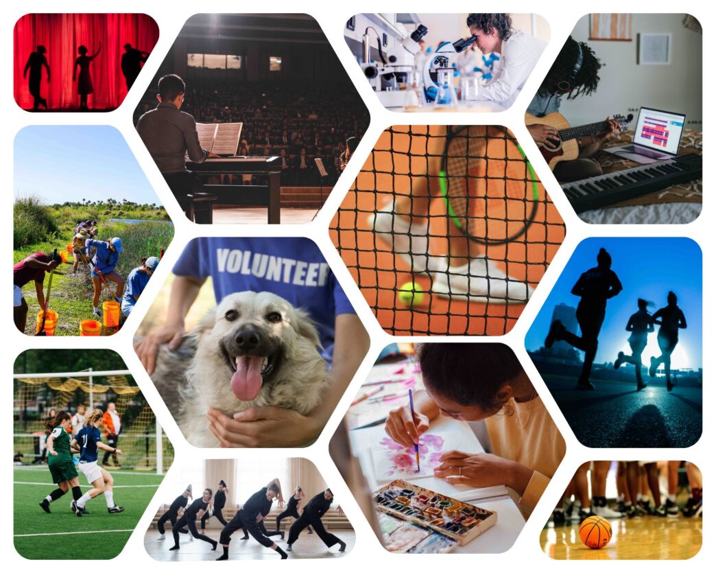 Venue/architecture.

Collage de actividades diversas: arte, música, deportes, voluntariado y ciencia. Promoción Inmobiliare Summits, real estate, LATAM.