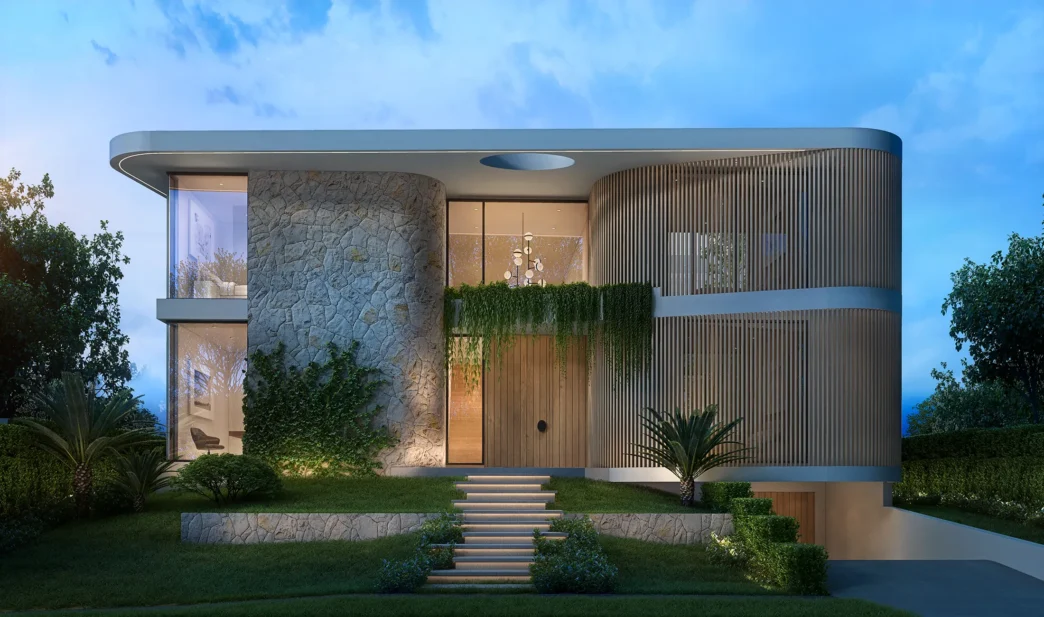 Venue/architecture

Diseño arquitectónico sustentable en Inmobiliare Summits. Fachada moderna con piedra y madera, jardinería integrada. Innovación en real estate LATAM.