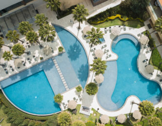 Venue/architecture.

Vista aérea de The Residences by Roche Bobois, un proyecto de Grupo Bosque Real. Diseño arquitectónico para Inmobiliare Summits, México.