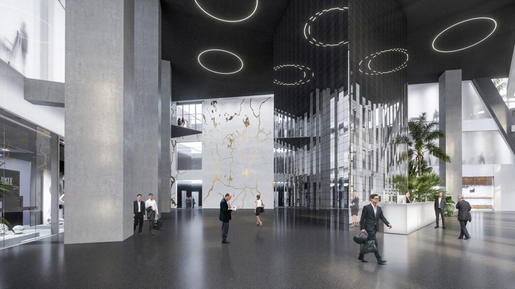 venue/architecture
Interior de Torre Dhaka, proyecto de OMA en Bangladesh. Diseño moderno para eventos Inmobiliare Summits, real estate.