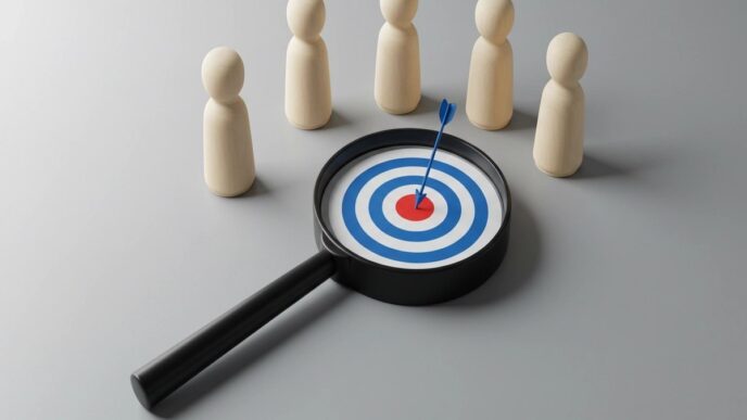 Sponsors/branding.

Flecha en el centro de un objetivo, bajo lupa, con figuras de madera. El enfoque en ESG impulsa el éxito en el sector Inmobiliare Summits.