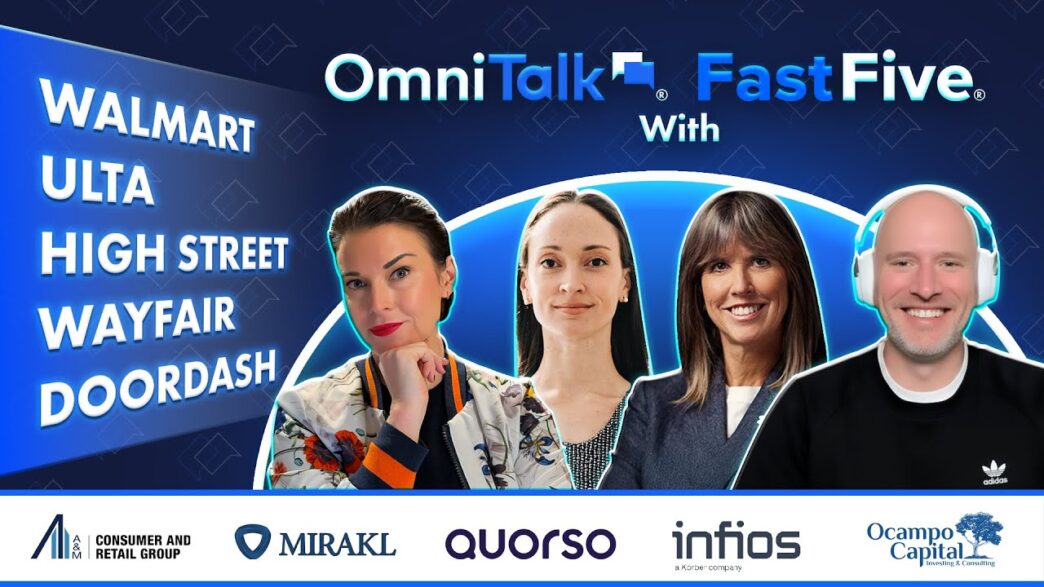 Walmart integra ChatGPT, Ulta lanza plataforma: Panelistas discuten estrategias omnicanal. Marcas representadas: Walmart, Ulta, DoorDash, Wayfair.