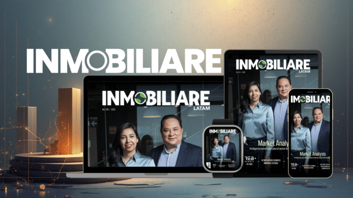 Imagen de Inmobiliare LATAM en laptop, tablet, móvil y smartwatch. Análisis de mercado inmobiliario y estrategias para el sector.